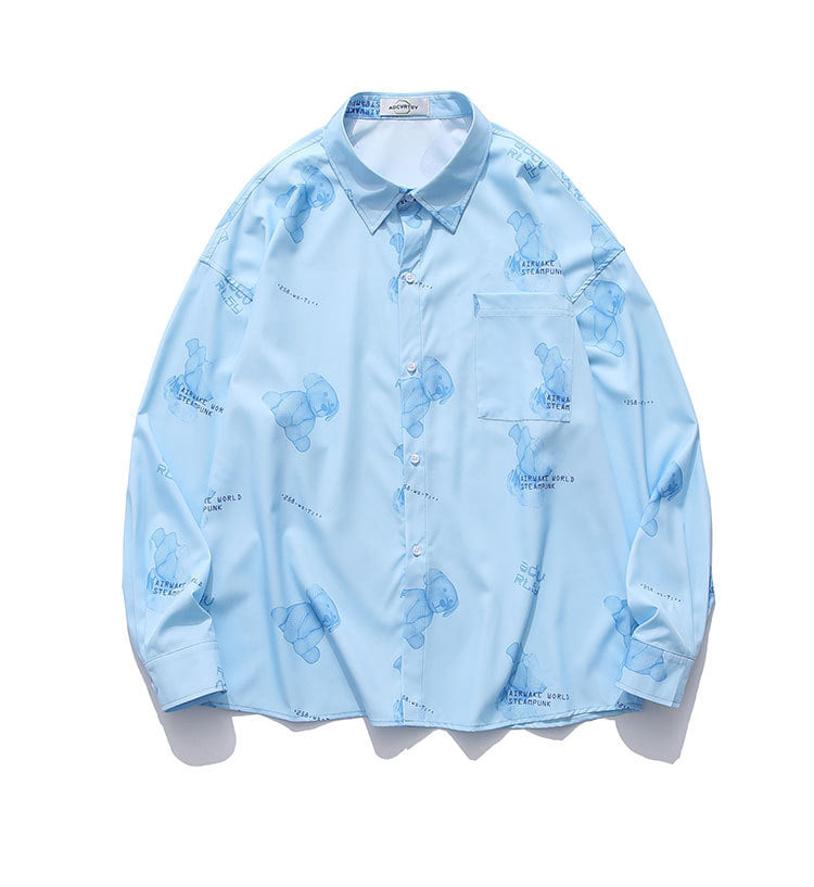 3컬러 풀 베어 긴팔 셔츠3-color full bare long-sleeved shirt(SY-2101)