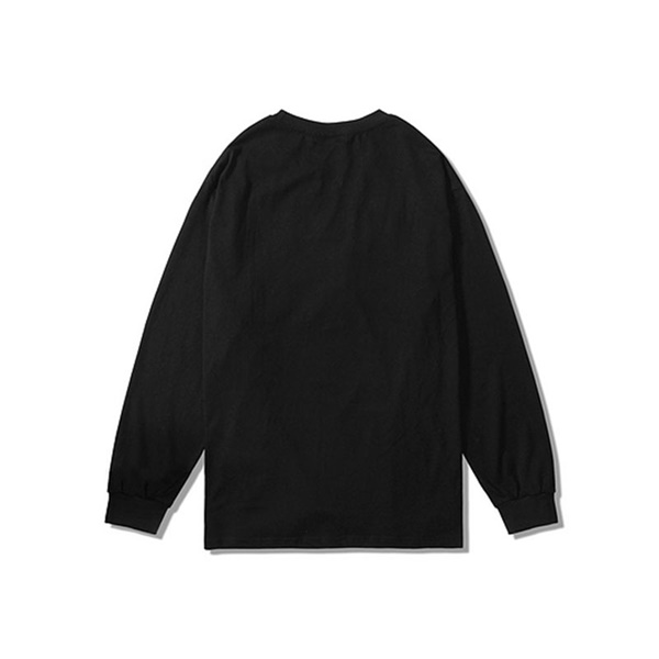 픽셀 레터링 블랙 맨투맨Pixel Lettering Black Sweatshirt(6811)