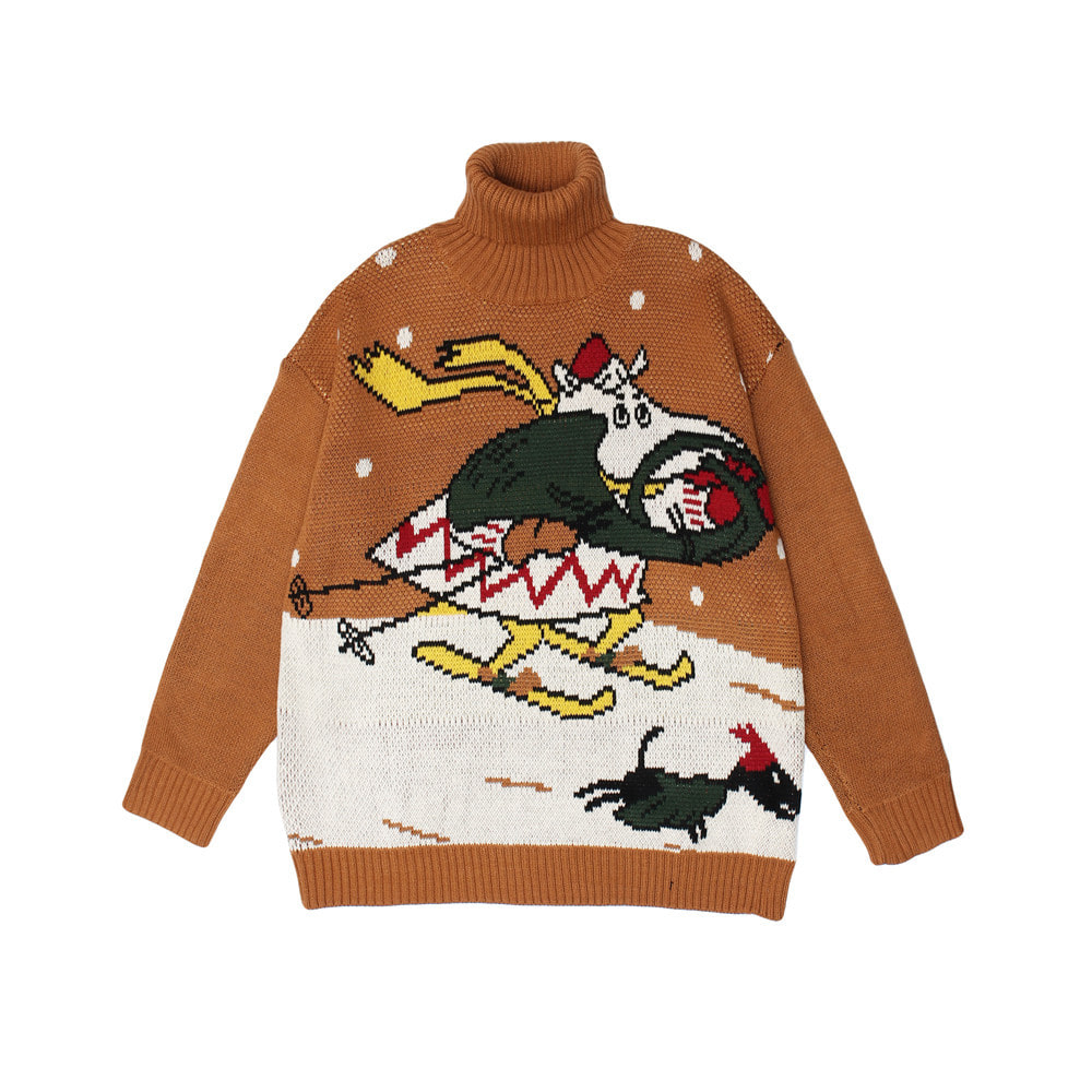 스노우 무민 터틀 넥 스웨터now Moomin turtleneck sweater(VENCEDE-M23)