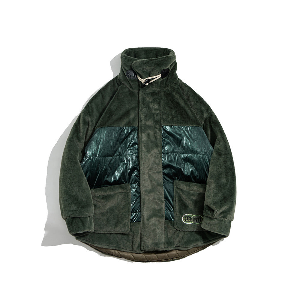 2컬러 하이넥 후리스 자켓2-color high neck fleece jacket(ZB-13935)
