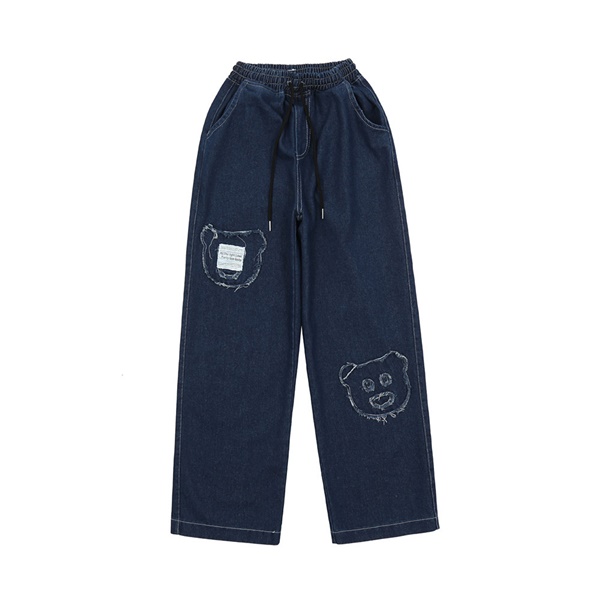 베어 자수 코튼 밴딩 팬츠Bare-embroidered cotton banding trousers(VB-4172)