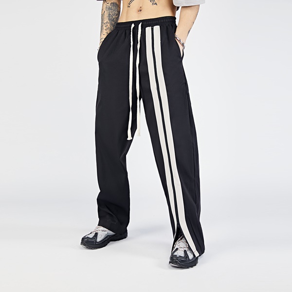 라인 스트라이프 블랙 팬츠line striped black trousers(CHGU-87129)